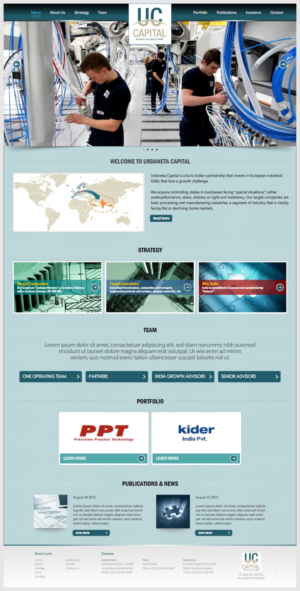 European Indian Investment firm  | Web-Design von -Marc-