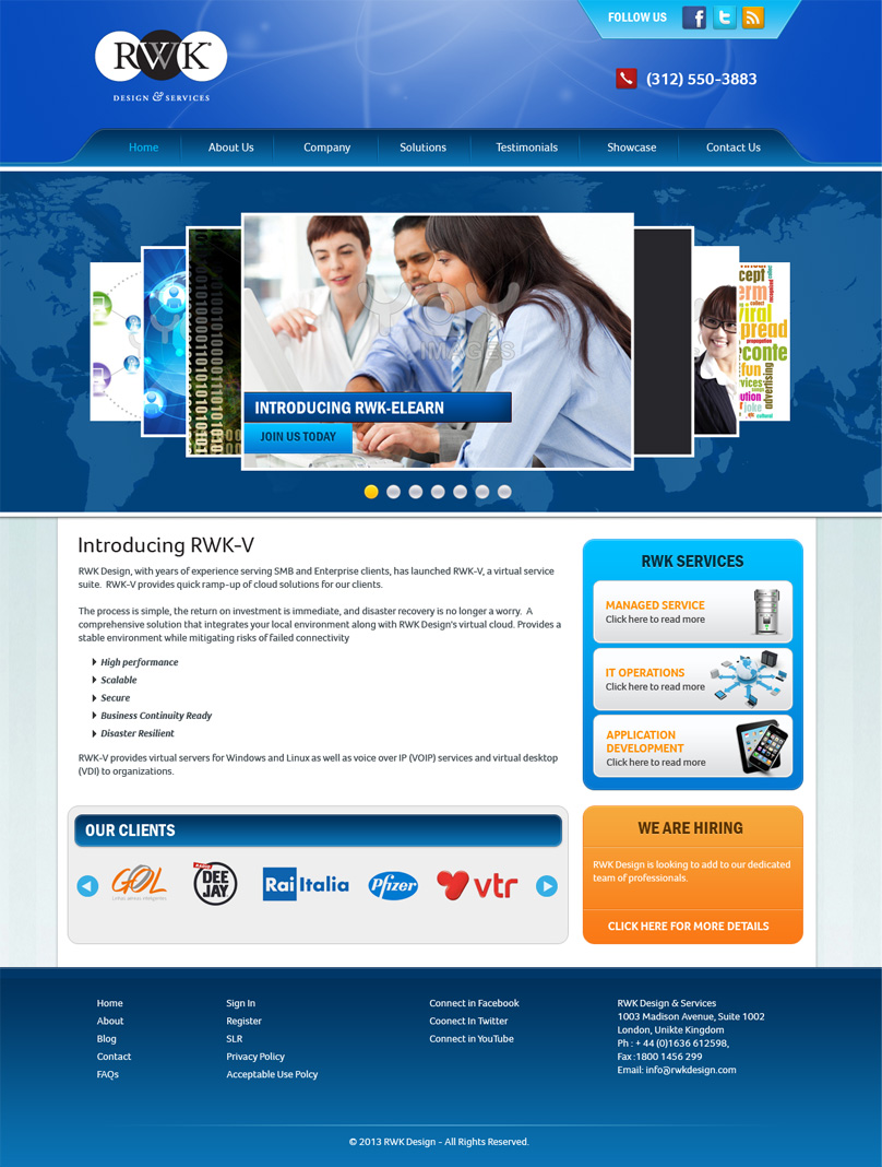 Web Design by Expert Designer for RWK Design | Design #1805215