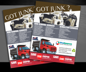 ProSource Junk Removal Start-Up Flyer | Diseño de Flyer por elveneclipse