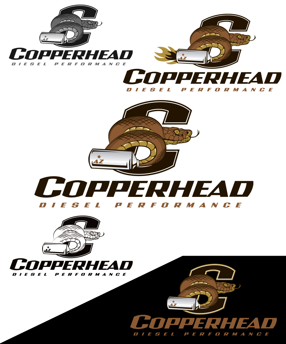 Logo Design by StudioD™ for Copperhead Diesel Performance | Design #1795152