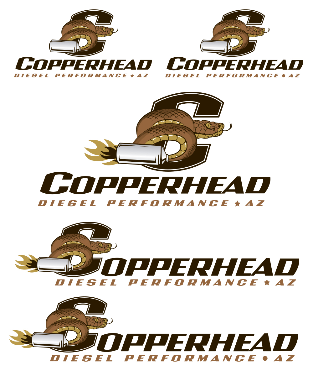 Diseño de Logo por StudioD™ para Copperhead Diesel Performance | Diseño #1797890