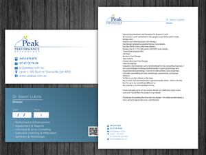 Business Card Design by silviaer for Peak Performance Psychology | Design: #1823624