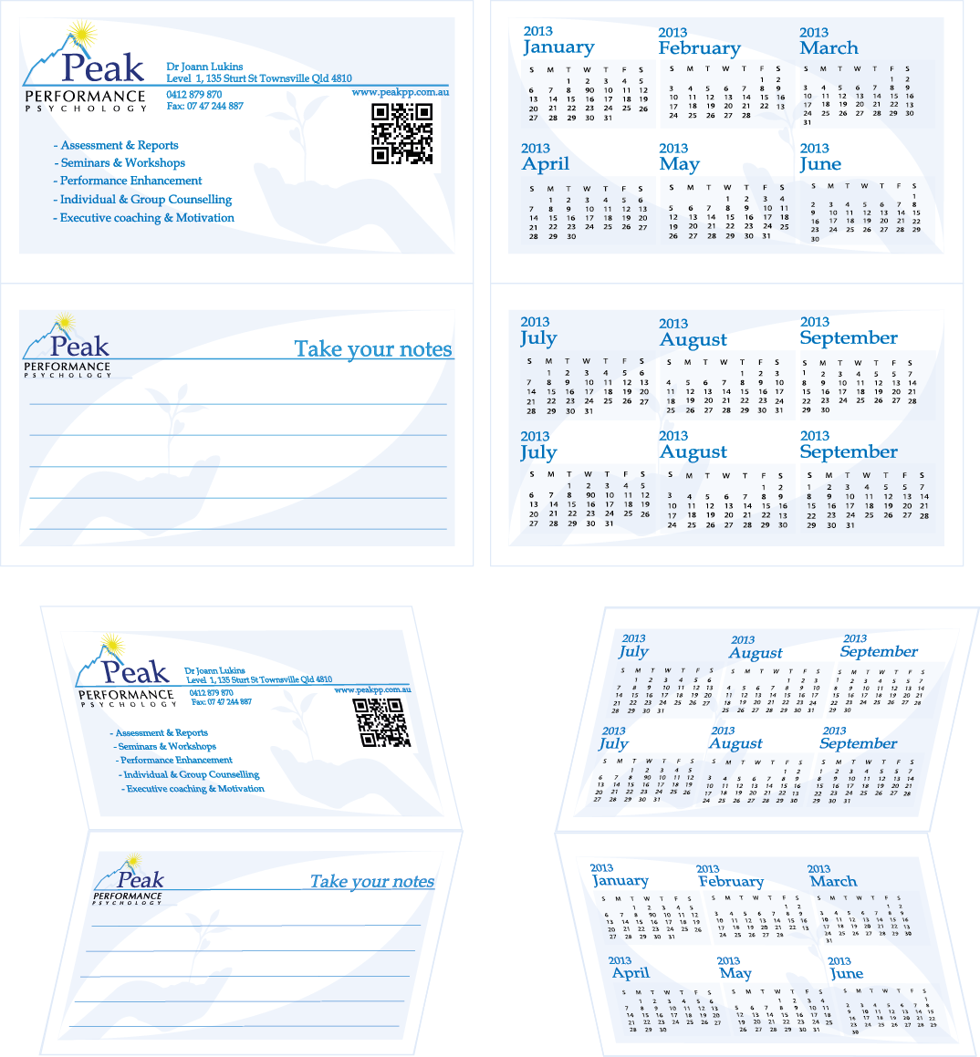 Business Card Design by Marcos D'Elia for Peak Performance Psychology | Design #1810556