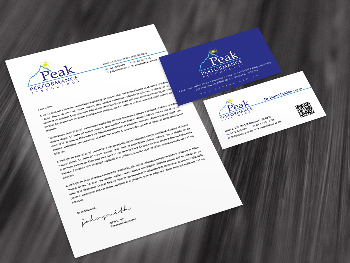 Business Card Design by diRtY.EMM for Peak Performance Psychology | Design #1792612