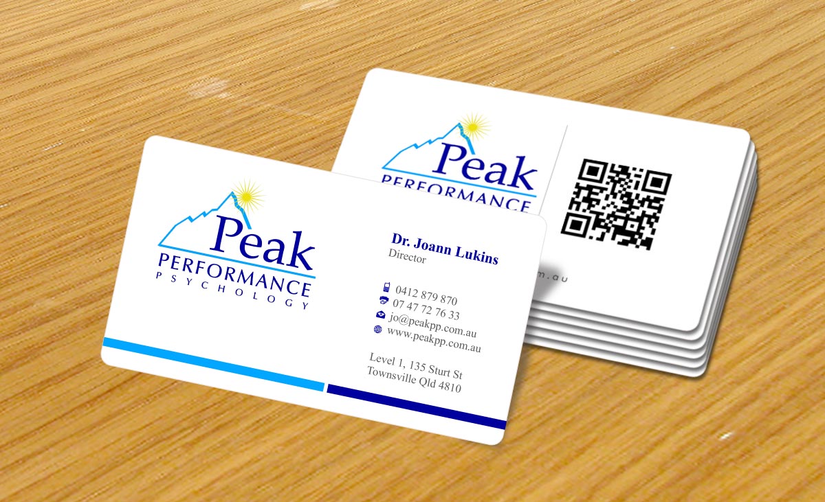 Visitenkarten-Design von Sbss für Peak Performance Psychology | Design #1805530