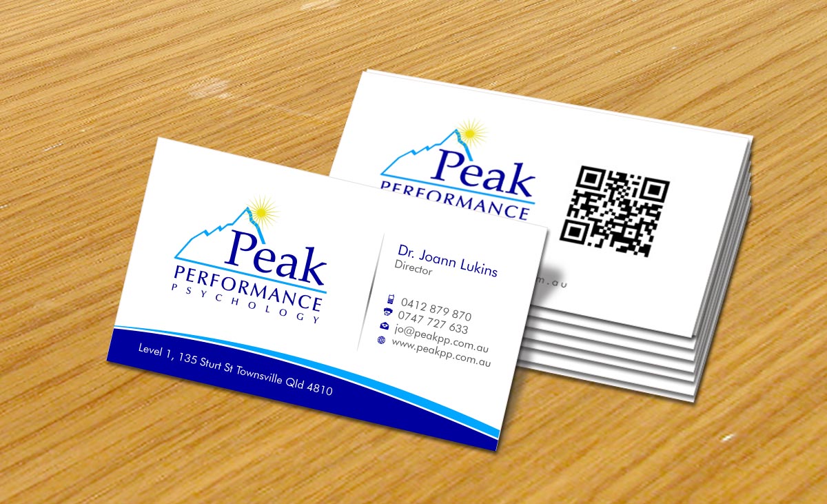 Business Card Design by Sbss for Peak Performance Psychology | Design #1805542