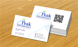 Business Card Design by Sbss for Peak Performance Psychology | Design: #1805551