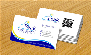 Business Card Design by Sbss for Peak Performance Psychology | Design: #1805576