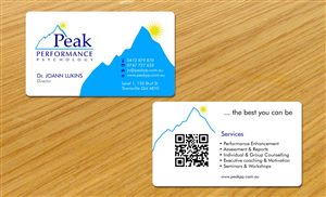 Business Card Design by Sbss for Peak Performance Psychology | Design: #1805581