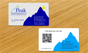 Business Card Design by Sbss for Peak Performance Psychology | Design: #1805583