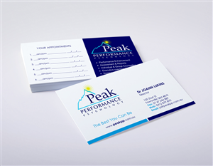 Business Card Design by logodentity for Peak Performance Psychology | Design: #1798822