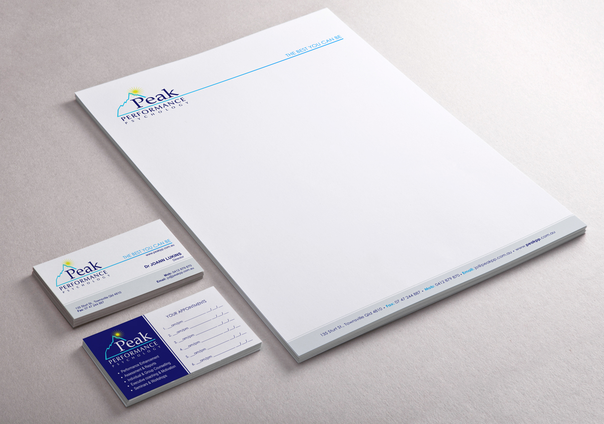 Visitenkarten-Design von logodentity für Peak Performance Psychology | Design #1799175