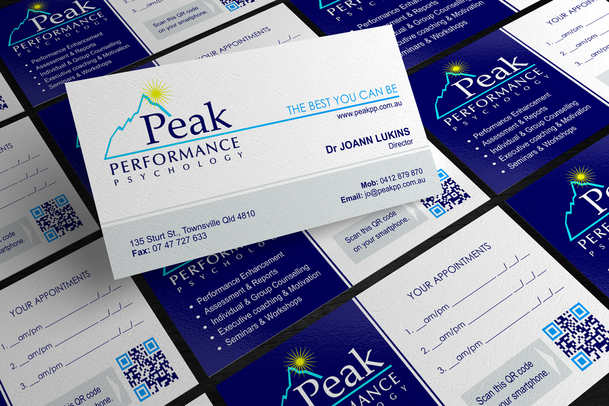 Business Card Design by logodentity for Peak Performance Psychology | Design #1800296