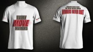 Every Move Matters Corporate Wellness Challenge T-Shirt | T-Shirt-Design von Jonya