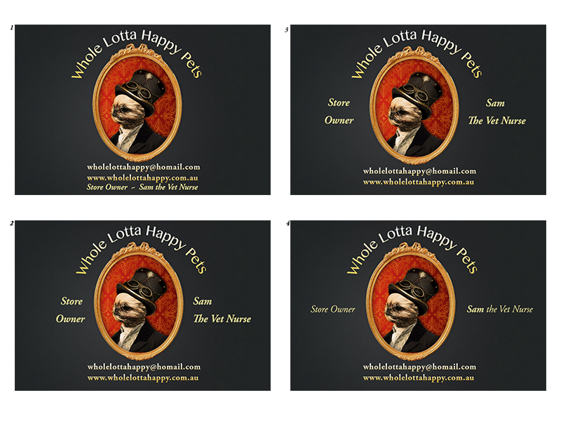 Business Card Design by DaDa Design for Whole Lotta Happy | Design #1812109