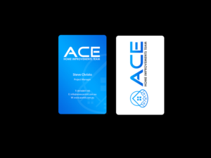 Business Card Design by Creations Box 2015 for ACE Home Improvements Team | Design: #6935172
