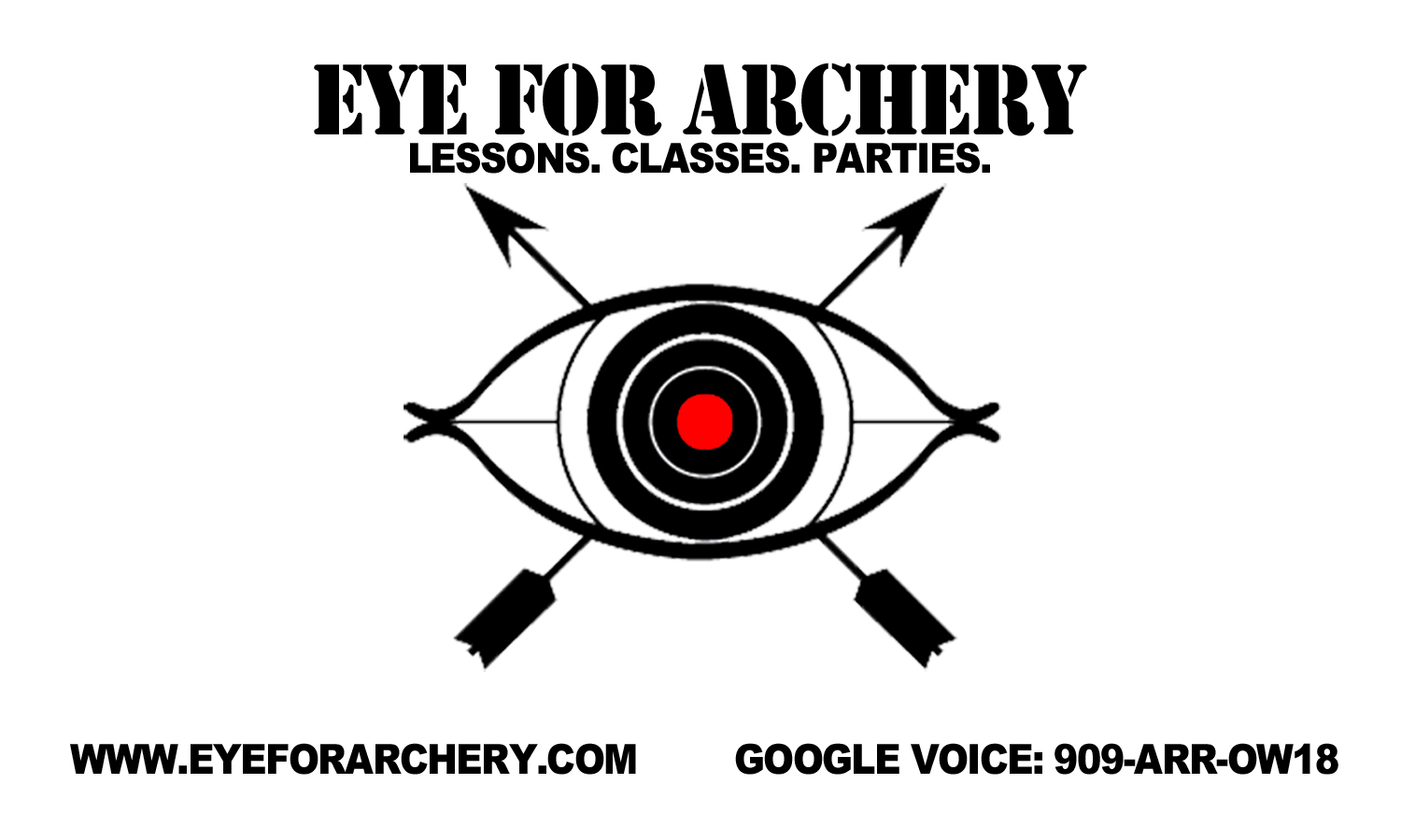 Business Card Design by Jessica S. for EYE FOR ARCHERY | Design #1787647