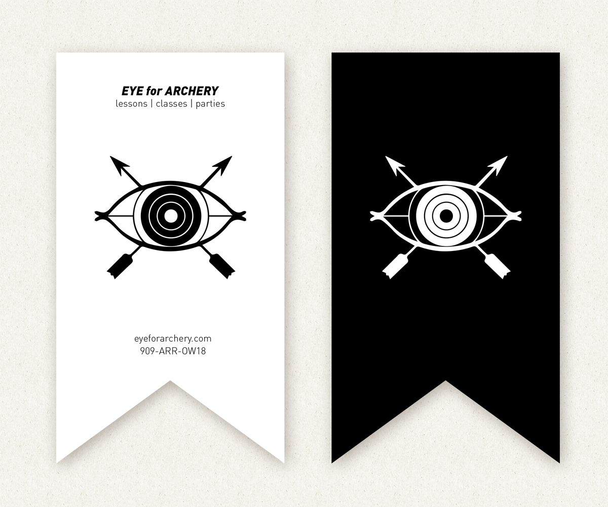 Visitenkarten-Design von silverdollar für EYE FOR ARCHERY | Design #1793046