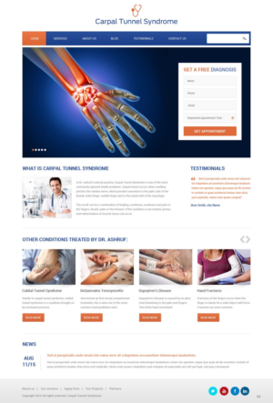 Landing Page Design by pb for FountainheadME.com | Design: #6946243