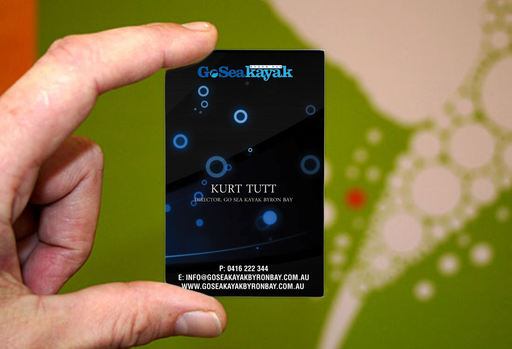 Business Card Design by DamnedMetal for Go Sea Kayak @ Byron Bay | Design #1785667