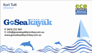 Business Card Design by SASWATA PAL (VISUALIZER / GRAPHIC DESIGNER) for Go Sea Kayak @ Byron Bay | Design: #1790843