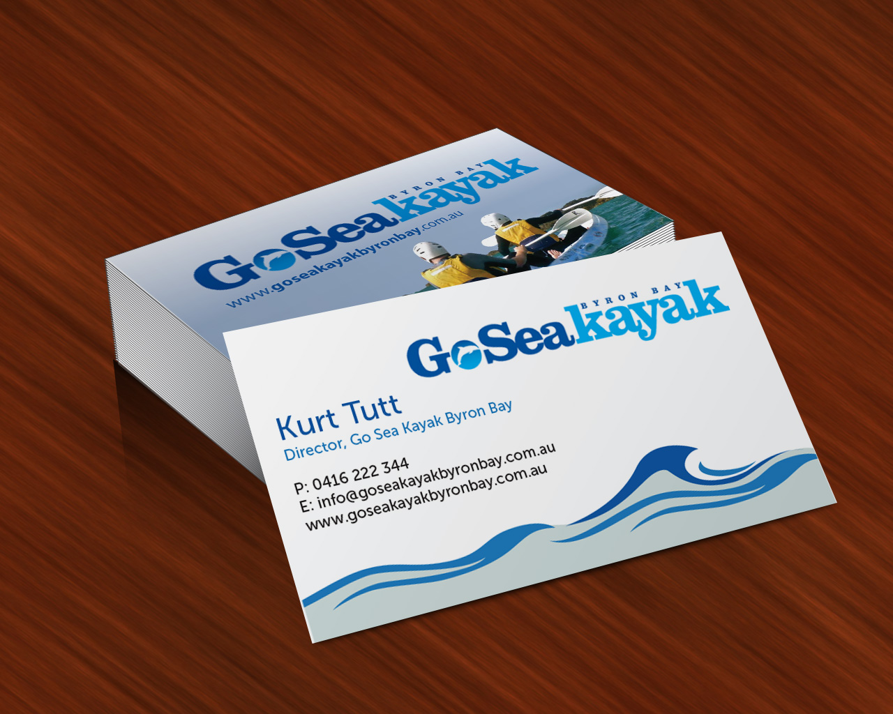 Business Card Design by Priyo Subarkah for Go Sea Kayak @ Byron Bay | Design #1784254