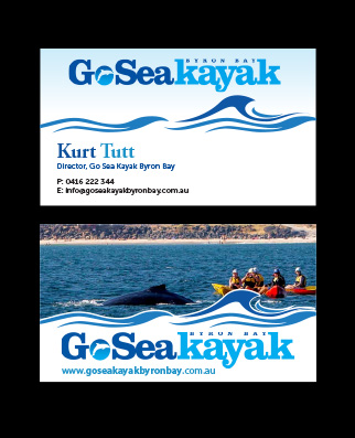 Business Card Design by Priyo Subarkah for Go Sea Kayak @ Byron Bay | Design #1790778