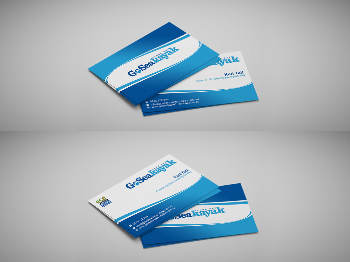 Business Card Design by stong for Go Sea Kayak @ Byron Bay | Design #1790794