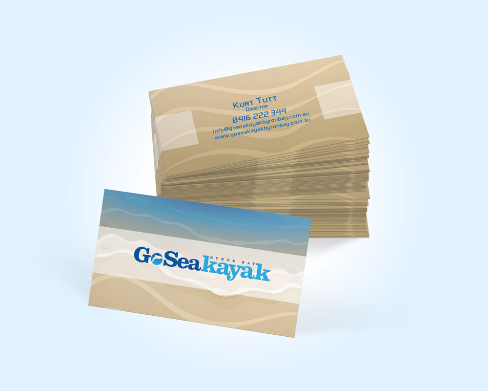 Design de Carte de Visite par Seon pour Go Sea Kayak @ Byron Bay | Design #1787566