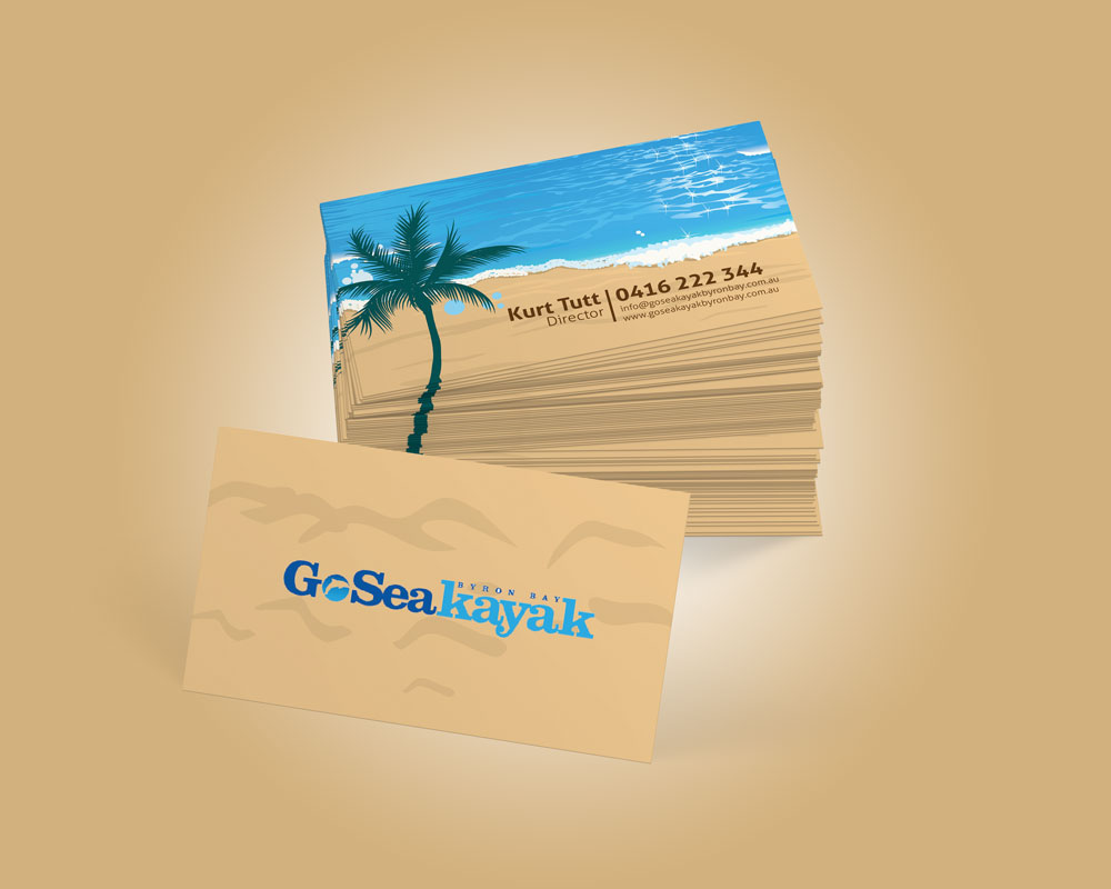 Business Card Design by Seon for Go Sea Kayak @ Byron Bay | Design #1787592