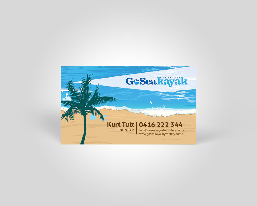Business Card Design by Seon for Go Sea Kayak @ Byron Bay | Design #1787610