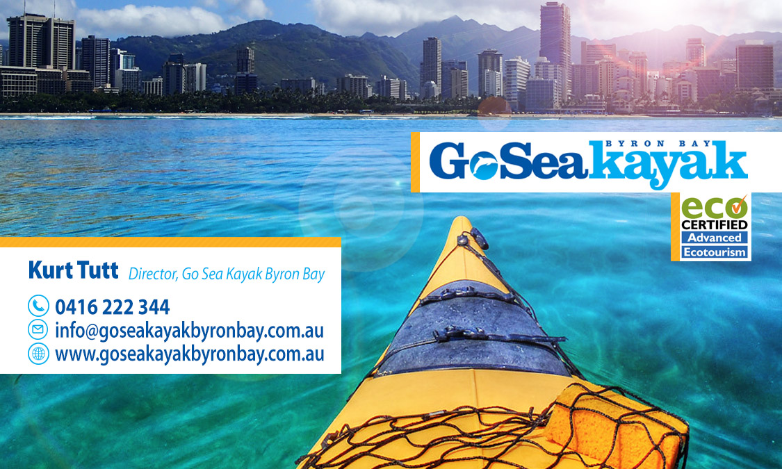 Design de Carte de Visite par Paul pour Go Sea Kayak @ Byron Bay | Design #1786861