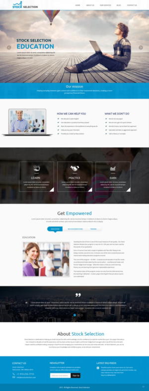 Web Design by pb for this project | Design: #6960577