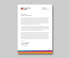 Stationery Design by kousik for Coloured Lines Australia Pty Ltd | Design: #7042519