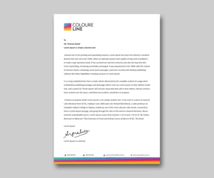 Stationery Design by kousik for Coloured Lines Australia Pty Ltd | Design: #7042536