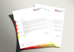 Stationery Design by Selda for Coloured Lines Australia Pty Ltd | Design: #7025443