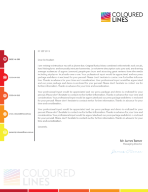 Stationery Design by Selda for Coloured Lines Australia Pty Ltd | Design: #7025503