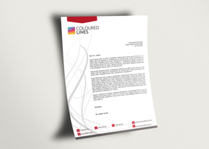 Stationery Design by Selda for Coloured Lines Australia Pty Ltd | Design: #7076510