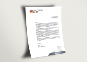Stationery Design by Selda for Coloured Lines Australia Pty Ltd | Design: #7076925