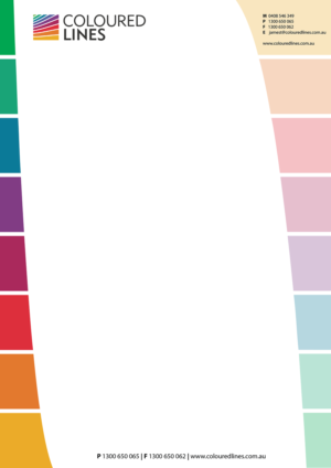 Stationery Design by SHIFT Creative for Coloured Lines Australia Pty Ltd | Design: #6963732