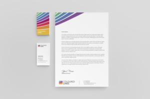 Stationery Design by HYPdesign for Coloured Lines Australia Pty Ltd | Design: #6942087
