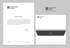 Stationery Design by chandrayaan.creative for Coloured Lines Australia Pty Ltd | Design: #6958468