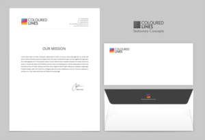 Stationery Design by chandrayaan.creative for Coloured Lines Australia Pty Ltd | Design: #6958470