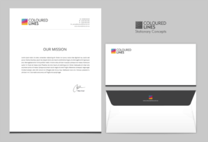 Stationery Design by chandrayaan.creative for Coloured Lines Australia Pty Ltd | Design: #6958479