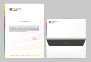 Stationery Design by chandrayaan.creative for Coloured Lines Australia Pty Ltd | Design #6979139