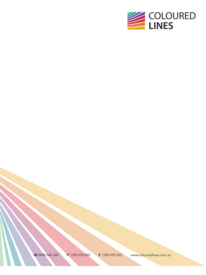 Stationery Design by s.lim for Coloured Lines Australia Pty Ltd | Design: #6993572