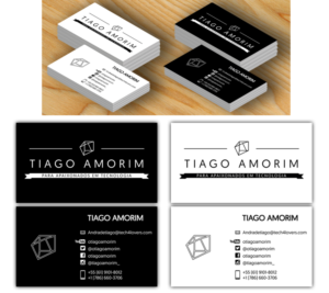Design de Carte de Visite par val.ko pour Tiago Amorim | Design : #6934382