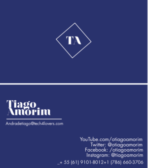 Design de Carte de Visite par Serwat Ibraaz pour Tiago Amorim | Design : #6934302