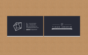 Design de Carte de Visite par chandrayaan.creative pour Tiago Amorim | Design : #6966598