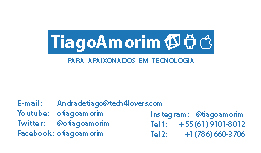 Design de Carte de Visite par YadidHadad pour Tiago Amorim | Design : #6947403